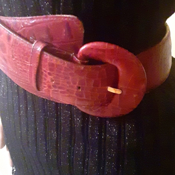 Real leather belt, size M - Picture 2 of 3